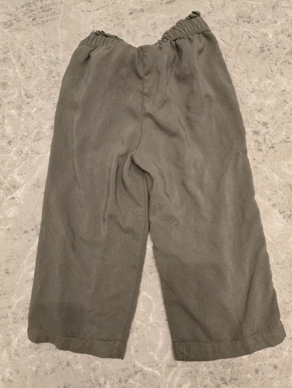 H&M Relaxed Loose Olive Green Wide-Leg Pants - Picture 5 of 9
